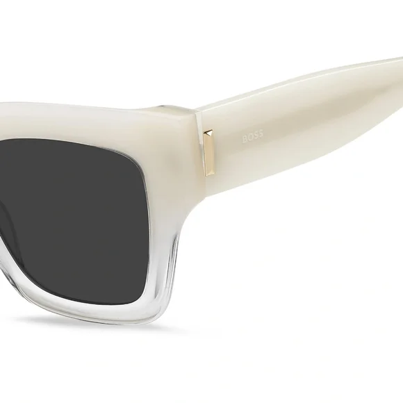 BOSS- Square Shaded Ivory Grey Sunglasses 1386/S